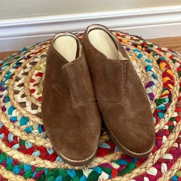 Cole Haan brown suede mules - Picture 1 of 6